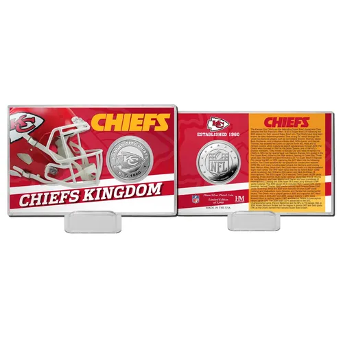 NFL Team History Silver Coin Card - Kansas City Chiefs