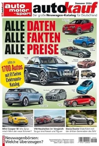 autokauf 03/2024 Sommer: Der große Neuwagen-Katalog für Deutschland