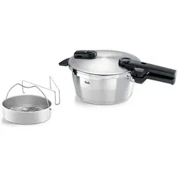 Fissler Schnellkochtopf Vitaquick® Premium 2,5 L - Hochwertiger Edelstahl-Schnellkochtopf mit Druckregelventil und Sicherheitsventil für sicheres und schnelles Kochen.