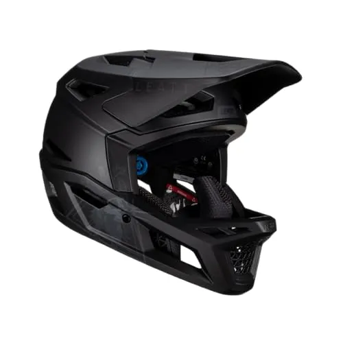 Leatt Helmet MTB Gravity 4.0 V23 Stealth #S 55-56cm - Fahrradhelm mit DH-Zertifizierung, maximierter Belüftung durch 22 Ventilationsöffnungen und innovativem Fidlock-Magnetverschluss für höchsten Komfort und Sicherheit.