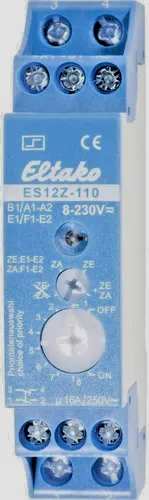 Eltako Stromstoßschalter ES12Z-110-UC - Elektronischer Hutschienen-Schalter, 230V, 16A, energiesparend und geräuscharm