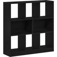 vidaXL Bücherregal Schwarz Eichen-Optik 97,5x29,5x100 cm in schwarz von vidaXL
