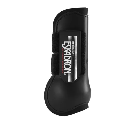 Eskadron Protection Boots schwarz für vorne VB/WB - Gamaschen in elegantem Schwarz, speziell für Warmblüter, bieten optimalen Schutz und Komfort für dein Pferd.