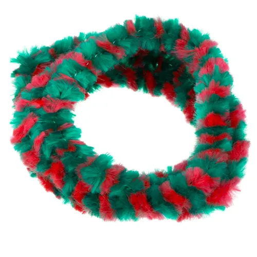 Paar Nabenputzringe - rot/ hellgrün - vorne & hinten für Nabe Ø168mm, 560mm lang