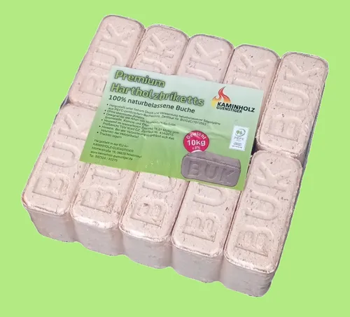 Hartholzbriketts 100% BUCHE - RUF 10 kg Hartholz Kamin Ofen Heiz Briketts Holz