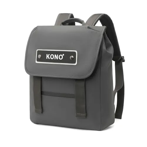 KONO Rucksack Damen Groß Handgepäck Herren 15.6 Zoll Laptop Rucksack Schulrucksack Teenager Unisex Rolltop Rucksack Wasserdichter Tagesrucksack Anti Diebstahl Tasche für Schule