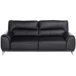 Mid.you 3-Sitzer-Sofa, Schwarz, Textil, 210x92x96 cm, Made in EU, Wohnzimmer, Sofas & Couches, Sofas, 3-Sitzer Sofas