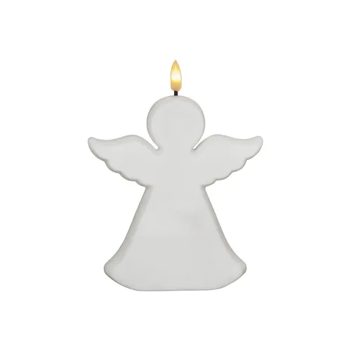 Star Trading Grablicht Flamme Angel, Engel, Kerze, Weiß, Außenbereich, LED, Time