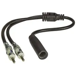tomzz Audio Antennenverteiler Y-Adapter Antenne Splitter Adapter Kabel Stecker DIN KFZ-Adapter