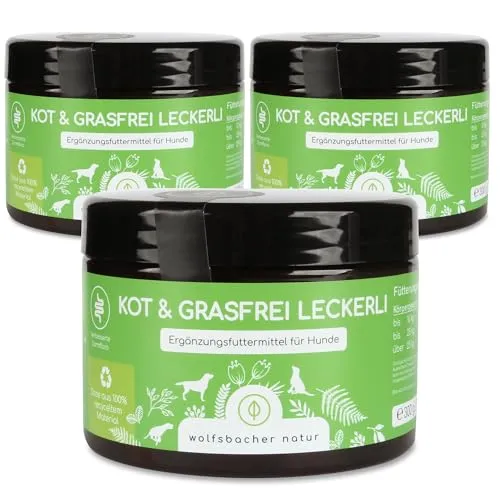 Gras KOTFRESSER Drops | KOT & Grasfrei Leckerli 3 x | Präbiotische Snacks gegen Magen-, Analdrüsen-, Verdauungsprobleme | Reduziert Sodbrennen
