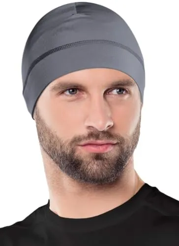 OutdoorEssentials Skull Cap - Thermo-Radmütze für Herren - Strickmützen für Herren, isolierend und schweißableitend. Ideal für Laufen und Radfahren bei kaltem Wetter, mit 4-Wege-Dehnbarkeit für maximalen Komfort.
