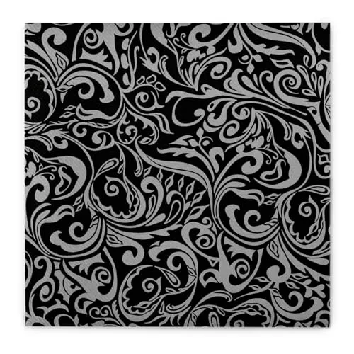 Stoffservietten Schwarz von Mank