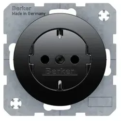 Berker Steckdosen Schwarz von Berker