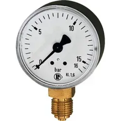 Riegler Standardmanometer, Stahlblechgeh., G 1/8 unten, 0 - 6,0 bar,  Ø40