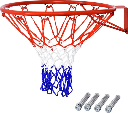 Ø 45 cm Basketballring mit Netz von Costway