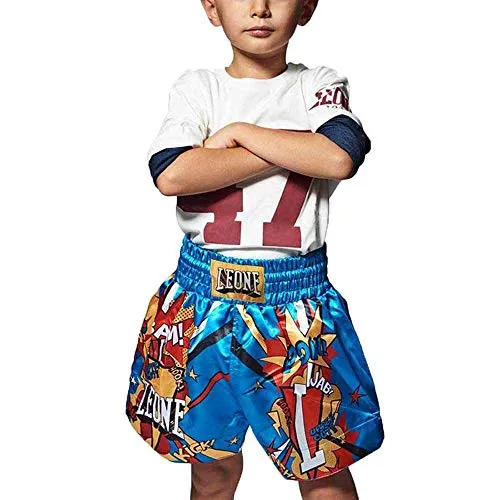 LEONE 1947, Thai Jr Hero Shorts, Unisex-Kind, Himmelblau, M, ABJ02