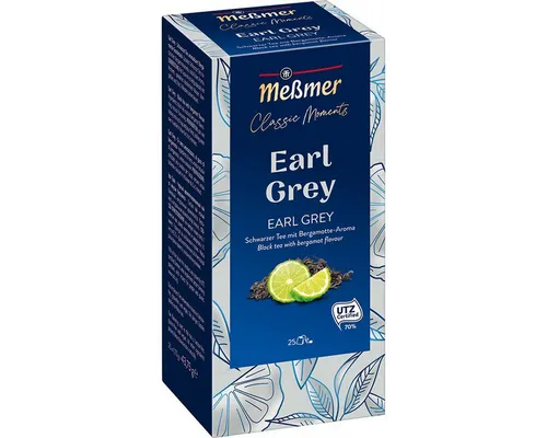Meßmer Tee, Meßmer Classic Moments Earl Grey Schwarzer Bergamotte Tee 25 Teebeutel