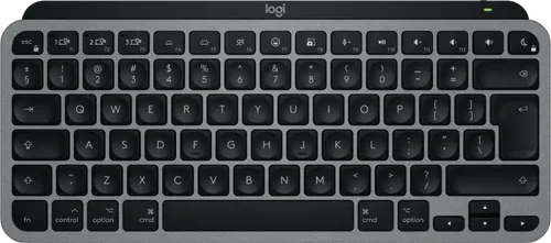Logitech MX Keys Mini für Mac - Grafit - Tastatur für Mac mit ergonomischem Design, ideal für lange Arbeitsstunden. Verbinden Sie bis zu 3 Geräte und genießen Sie flüssiges Tippen mit intelligenter Tastenbeleuchtung.