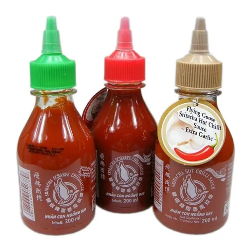 3x SRIRACHA Chilisauce - 3 verschiedene Geschmacksnoten je 200ml