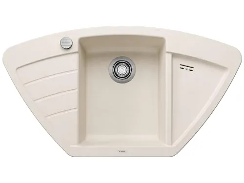 Blanco Zia 9 E Softweiß Granitspüle in weiß von BLANCO