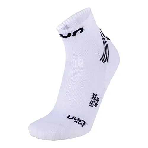 UYN Herren Veloce Runningsocken Socke, White/Black, 41 EU