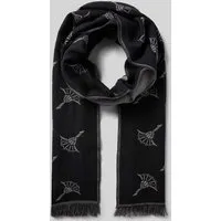 Joop! Herren Schal Feris grau One Size - Eleganter Herren-Schal Feris in Grau, aus hochwertiger Wolle für optimalen Komfort und Wärme in der kalten Jahreszeit.