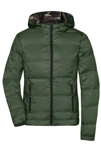 James & Nicholson Daunenjacke Leichte und taillierte Damen Daunenjacke in Glanzoptik JN1151 Softes, leichtes, wind- und wasserabweisendes Material
