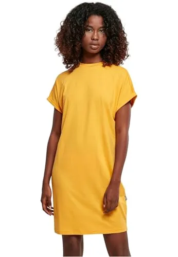 Urban Classics Damen Ladies Rainbow Tee Dress magicmango, M in gelb von Urban Classics