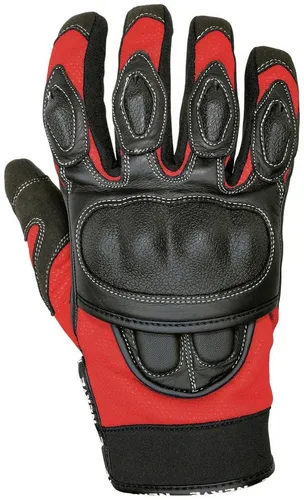 NERVE Motorradhandschuhe Sporty rot mit Weitenverstellung - Motorradhandschuhe in sportlichem Design, gefüttert und mit praktischer Weitenverstellung für optimalen Tragekomfort. Ideal für begeisterte Biker!
