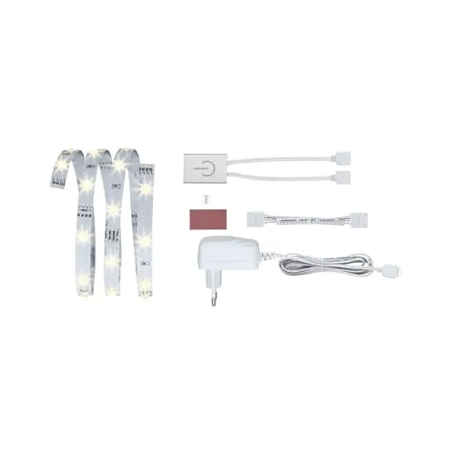 Paulmann YourLED ECO LED Strip Warmweiß Comfort Set mit Touch Sensor - LED-Lampen Set mit warmweißem Licht und einfachem Touch-Sensor für komfortable Möbelbeleuchtung, inklusive Power Supply und 5 Jahre Garantie.