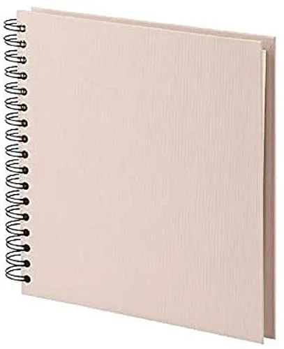 Rössler SOHO Fotoalbum zum Einkleben | Fotobuch weiße Seiten | Fotoalbum zum selbstgestalten | Photo Album | Erinnerungsbuch klein | 230x230mm | 1 Stück | Farbe: Rosa | Powder