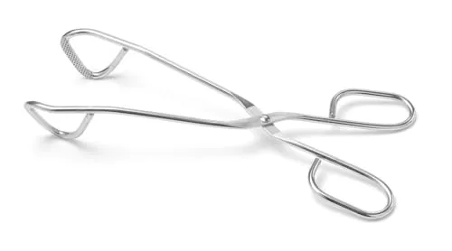 HENDI Servierzange, Gebogen Modell, Gschirrspülmaschinengeeignet, Küchenzange, Lebensmittel Zange, Grillzange, Kochzange, 240mm, Edelstahl 18/0