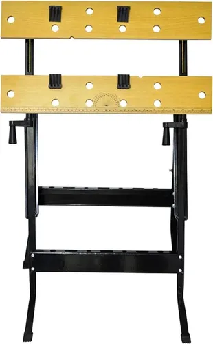 vidaXL Werkbank - Klappbare Werkbank für präzise Arbeiten - Werkstatteinrichtung mit rutschfesten Gummifüßen und präzisen Lineal- und Winkelmesser für exakte Ergebnisse. Ideal für Säge- und Schneidarbeiten, platzsparend und leicht zu transportieren.