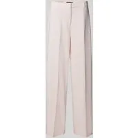 comma Cotton Satin Hose Wide Leg - Damen-Hosen mit modischem Wide Leg Schnitt, aus hochwertigem Baumwollsatin für optimalen Tragekomfort und elegante Bügelfalte.