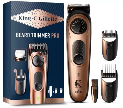 Gillette Pro Roller Elektrischer Bartschneider - Haar- & Bartschneidegeräte, mit schnellem USB-Laden für effiziente Nutzung und präzises Trimmen.