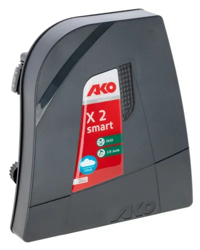 Kerbl AKO X2 smart 12V Weidezaungerät - 372868 - Effizientes Weidezaungerät mit 12 V für zuverlässige Begrenzungssysteme, ideal für die professionelle Nutzung im Freien.