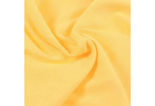 maDDma Stoff Bündchenstoff Schlauchware 35(70)cm breit Meterware ab 25cm Jersey, gelb