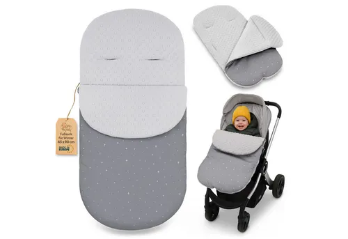 Totsy Baby Babyschlafsack Fußsack für Kinderwagen und Buggy - Winter 90x45 cm - Ideal für kalte Tage: Der Totsy Fußsack kombiniert Funktionalität und Stil. Mit wind- und wasserabweisenden Materialien sorgt er für Wärme und Komfort im Kinderwagen. Pflegeleicht und passend für gängige Gurtsysteme.