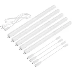 ledscom.de LED Unterbau-Leuchten Rigel, je 57,3cm, 40cm Kabel, je 880lm, weiß, 5er Set