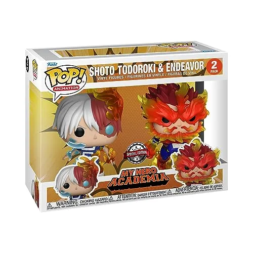 My Hero Academia - Shoto Todoroki & Endeavor Special Edition Funko Pop! - Actionfiguren - Exklusive 2er-Pack Funko POP! Vinyl Figuren, ideal für Sammler und Fans von My Hero Academia, in hochwertiger Fensterbox verpackt.