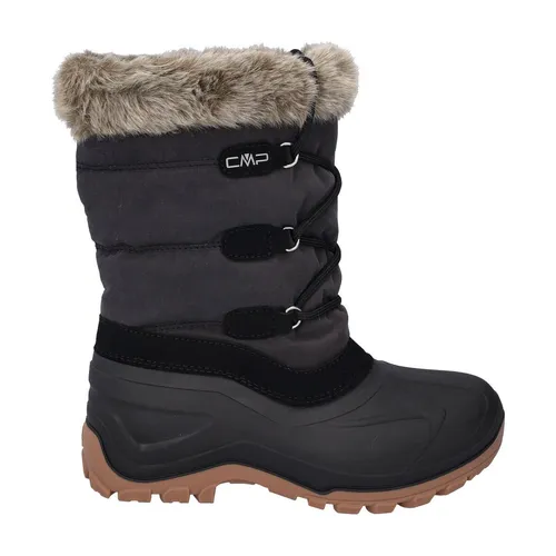 CMP Damen Winterstiefel Schwarz Größe 37 - Wanderschuhe für Damen mit schnürbarem Design, wärmendem Textilfutter und rutschhemmender Laufsohle – ideal für kalte Wintertage.
