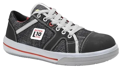 ELTEN Sicherheitshalbschuh Sensation Low ESD S1 für Damen und Herren - Leichter Sicherheitshalbschuh aus Leder/Textil mit Stahlkappe, ideal für den täglichen Einsatz. ESD-fähig und klassisch im Design, sorgt für Komfort und Sicherheit bei der Arbeit.