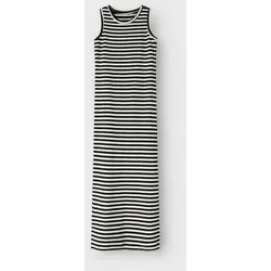 Name It Maxikleid NKFSURAJA XSL SL MAXI DRESS NOOS - Weiß 146 - Modisches Maxikleid in knöchellanger Slim Fit-Passform, aus elastischem Jersey für hohen Tragekomfort. Ideal für lässige Anlässe.