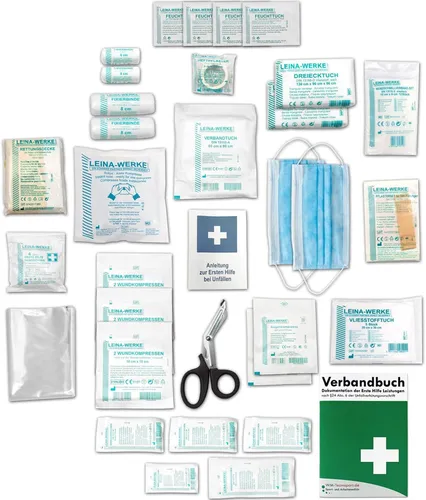 NEUE DIN 13157 − Verbandkastenfüllung Erste-Hilfe-Füllung Nachfüllset mit VB LW
