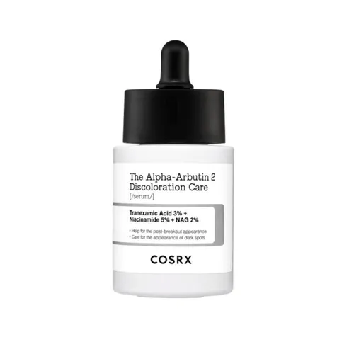 COSRX The Alpha-Arbutin 2% Discoloration Care Serum 50ml - Gesichtspflege mit 2% Alpha-Arbutin zur Reduzierung von dunklen Flecken und ungleichmäßigem Hautton für einen klareren, strahlenderen Teint.