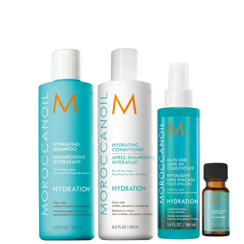 Moroccanoil Hydration Set – Intensive Feuchtigkeitspflege für Ihr Haar - Enthält 670 ml hochwertiges Haaröl für intensive Feuchtigkeit. Ideal zur Unterstützung der Pflege für gesund aussehendes Haar. Perfekt für den täglichen Einsatz.