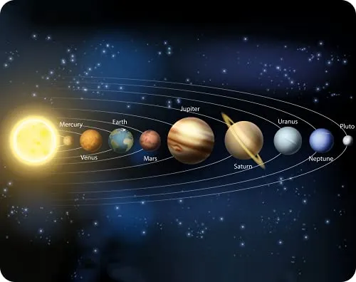 Edition Colibri Mauspad: Universum/Sonnensystem, rutschfest und hochwertig