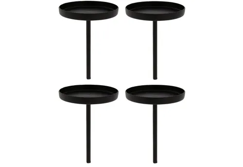 Kerzenhalter aus massivem Metall für Adventskranz in schwarz von Annastore