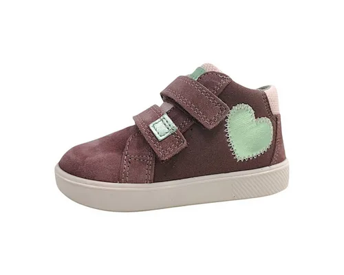 Superfit SUPIES Lauflernschuh, Lila/Hellgrün 8510, 22 EU - Lauflernschuhe für Mädchen mit herausnehmbarer Einlegesohle aus chromfreiem Leder, atmungsaktivem Textilfutter und optimaler Passform dank 2 Klettverschlüssen.