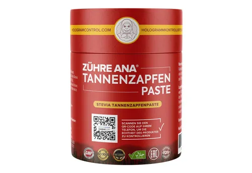 Zühre Ana Tannenzapfenpaste mit Stevia - Zuckerfreie Atemwegsunterstützung - Pflanzliches Ergänzungsmittel mit Stevia, speziell für Diabetiker. Fördert die Atemwegsbefreiung und stärkt das Immunsystem in der Winterzeit.